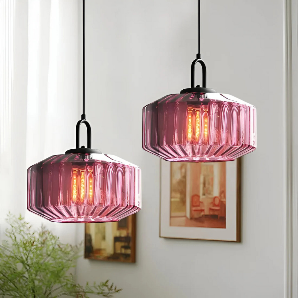 Lunara Vintage Warm Glass Pendant Lamp for Dining Rooms