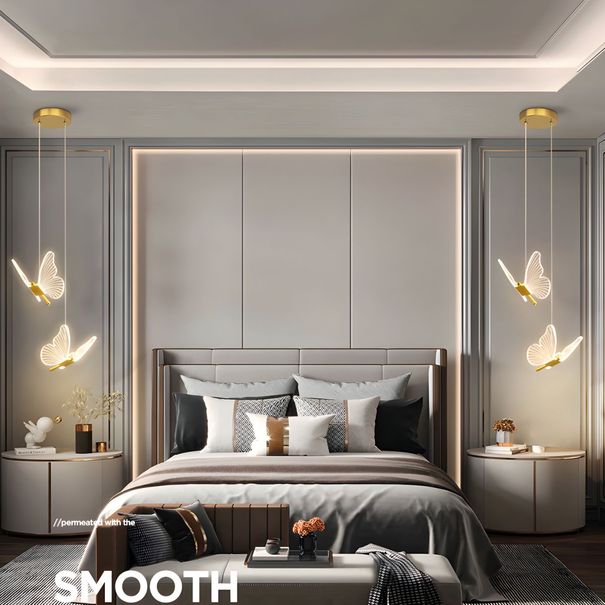 FleurWing Butterfly Pendant Light for Living Rooms and Kids' Rooms