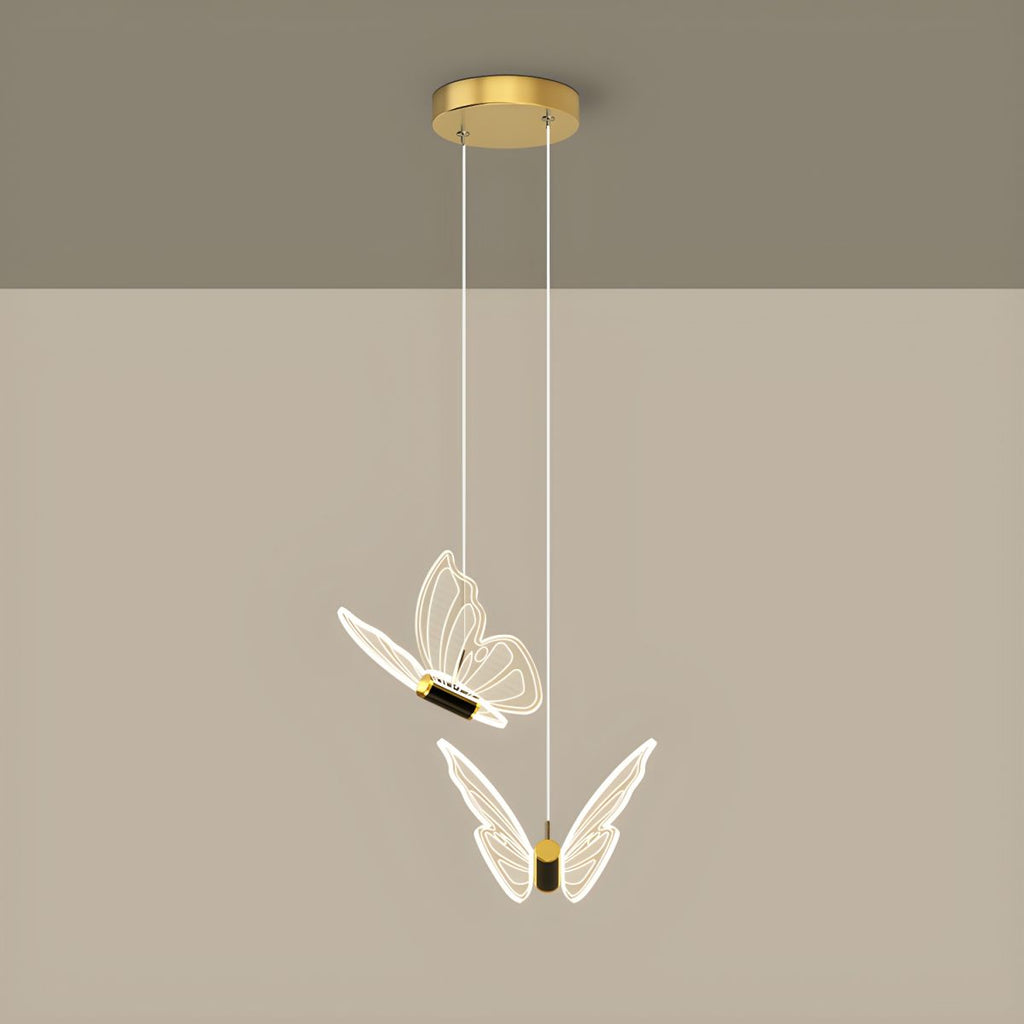 FleurWing Butterfly Pendant Light for Living Rooms and Kids' Rooms