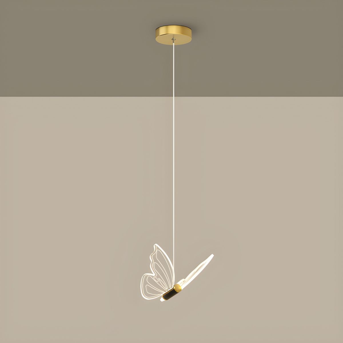 FleurWing Butterfly Pendant Light for Living Rooms and Kids' Rooms