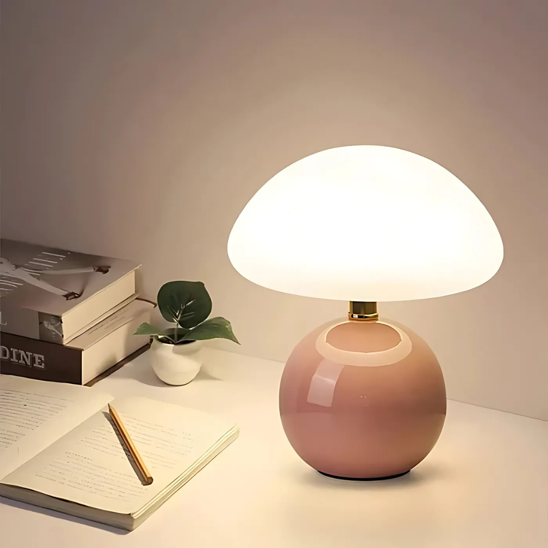 MycoGlow Mushroom LED Table Lamp for Cozy Bedrooms