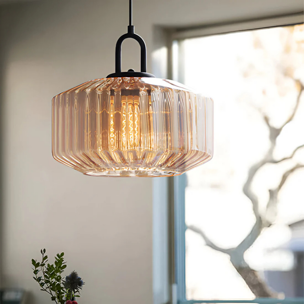 Lunara Vintage Warm Glass Pendant Lamp for Dining Rooms
