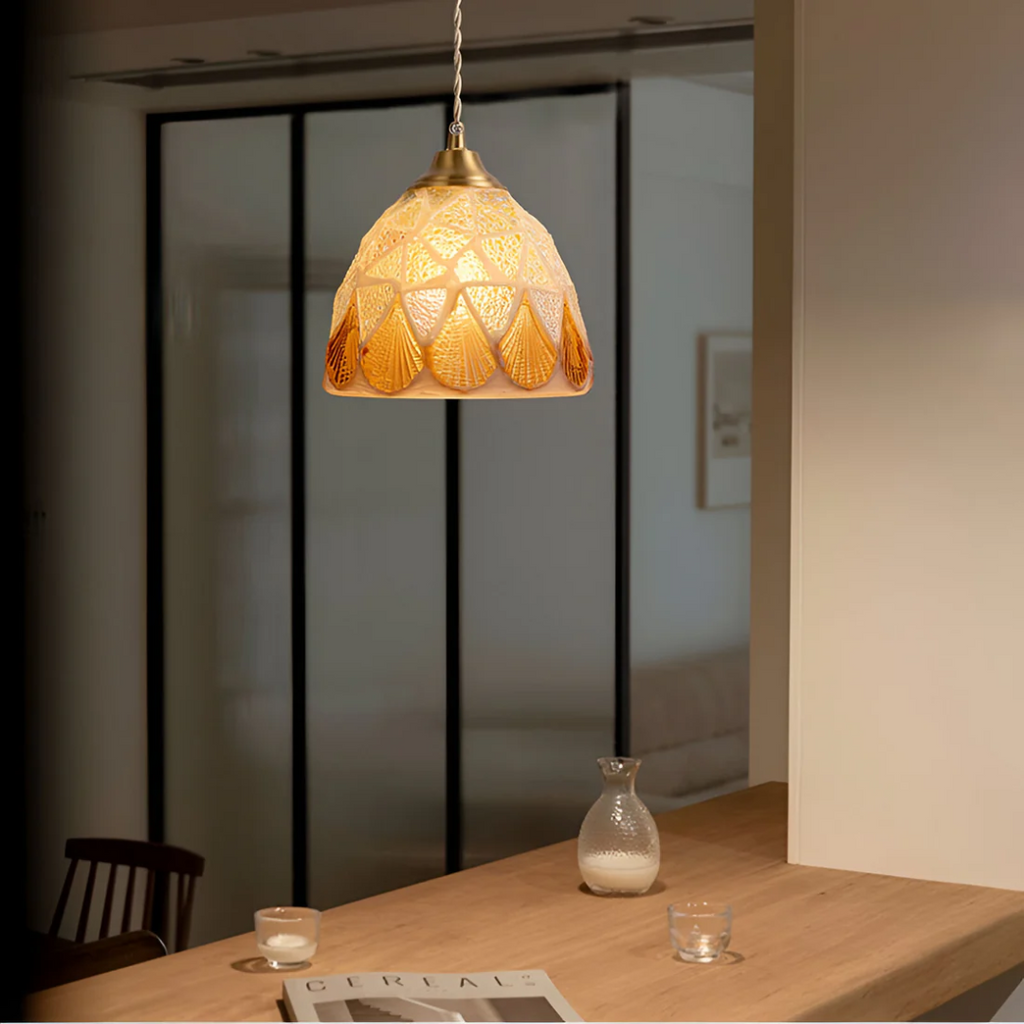 Liora Glass Pendant Light Colorful Dining Table Hanging Lamp