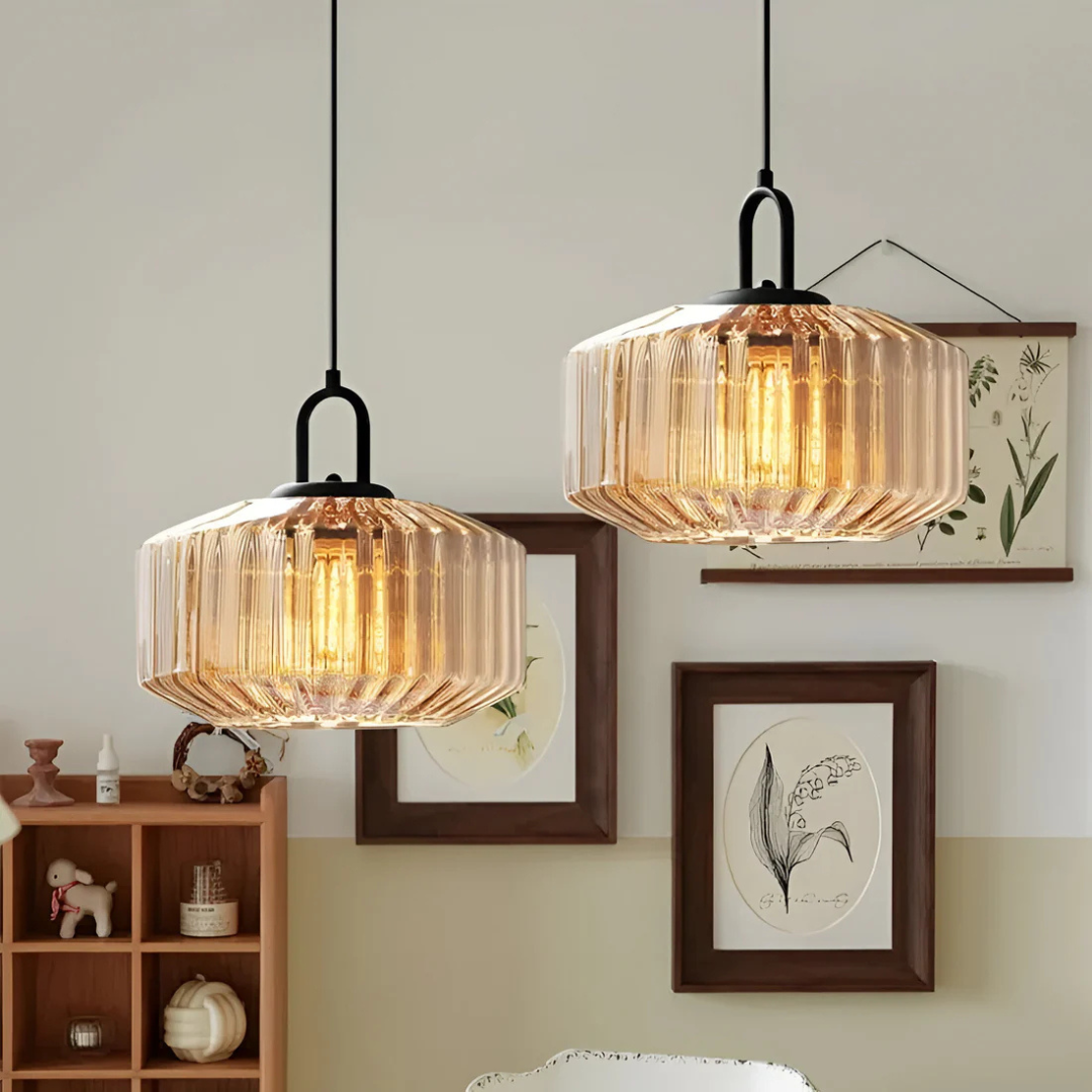 Lunara Vintage Warm Glass Pendant Lamp for Dining Rooms
