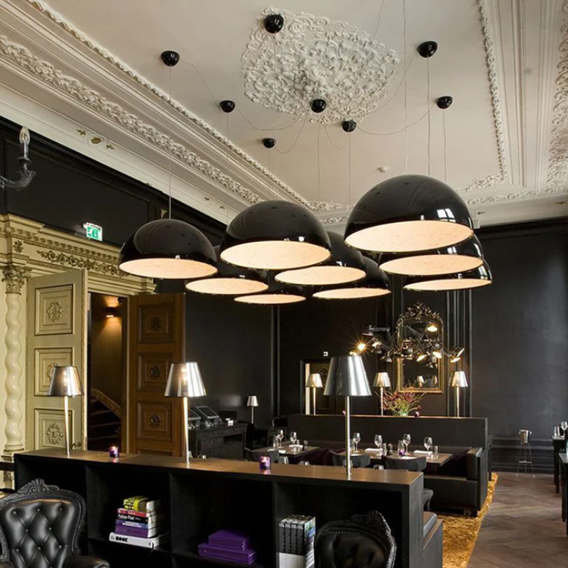 Astraio LED Pendant Light in Italian Resin and Glass