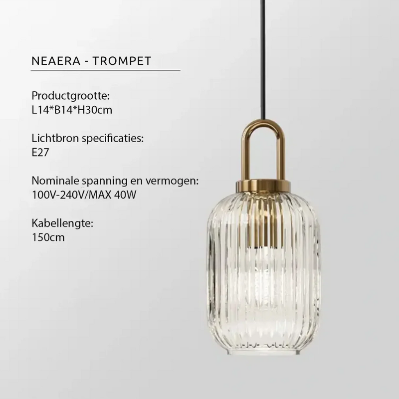 Aurelia Glass Pendant Light for Dining Tables with Warm Glow