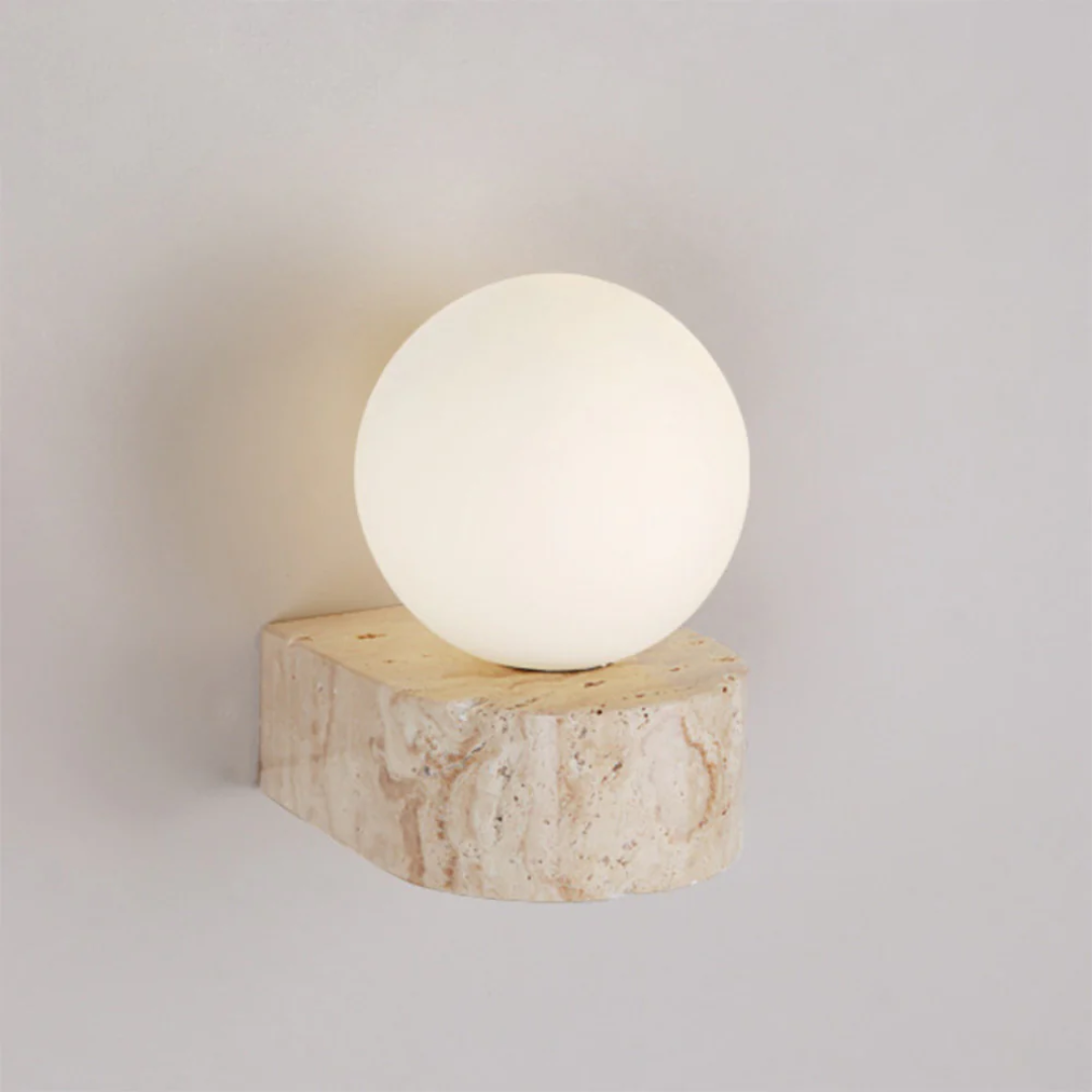 Aurelo Round Glass Wall Lamp for Ambient Home Lighting