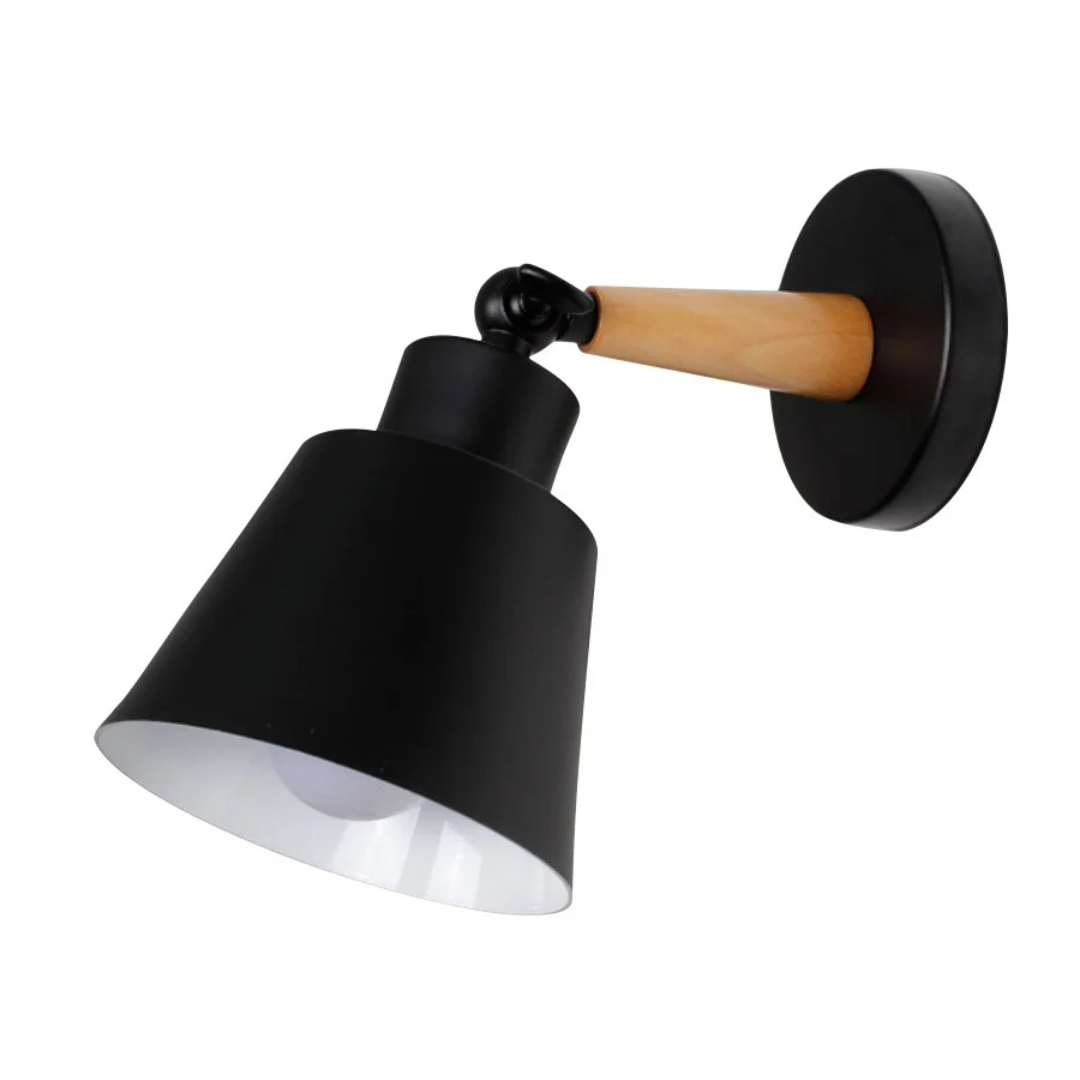 NovaLume Black LED Indoor Wall Lamp With E27 Socket