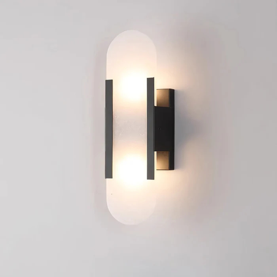 LumaNova Marble LED Wall Light for Ambient Indoor Lighting