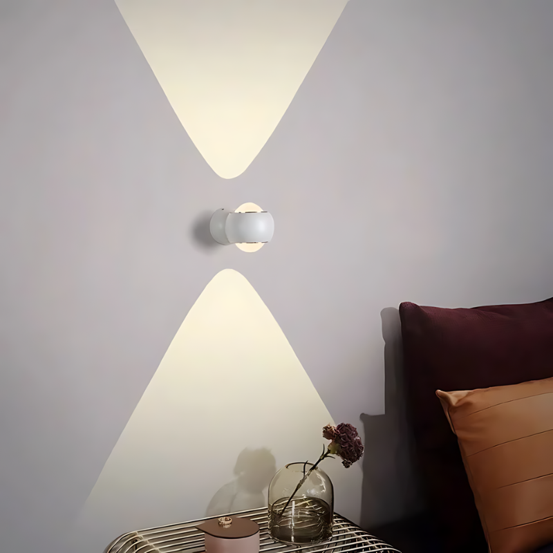 AeroLumen | 180-Degree Rotating LED Wall Light for Living Room