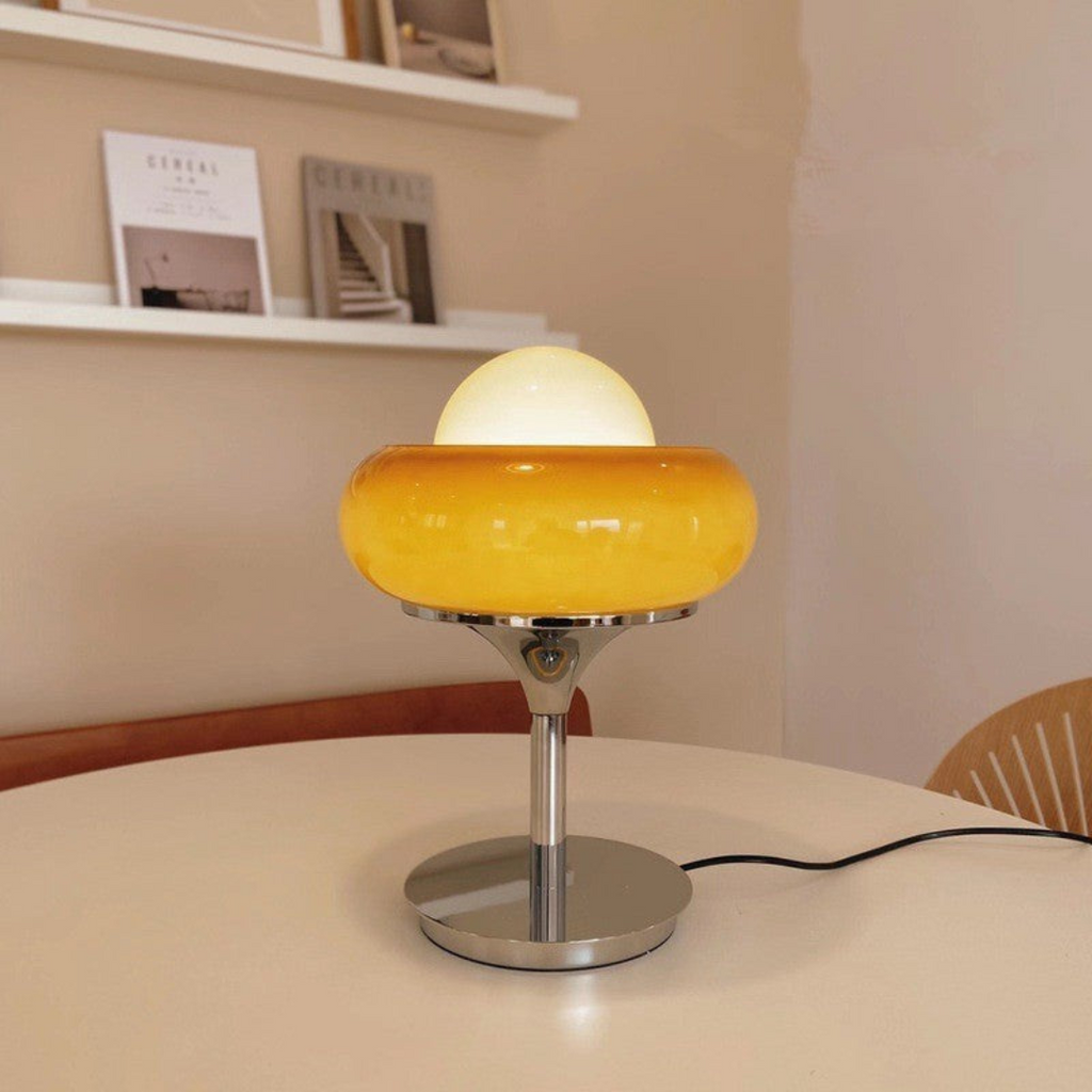 Liora Nova Retro Bauhaus Table Lamp With Warm LED Lighting
