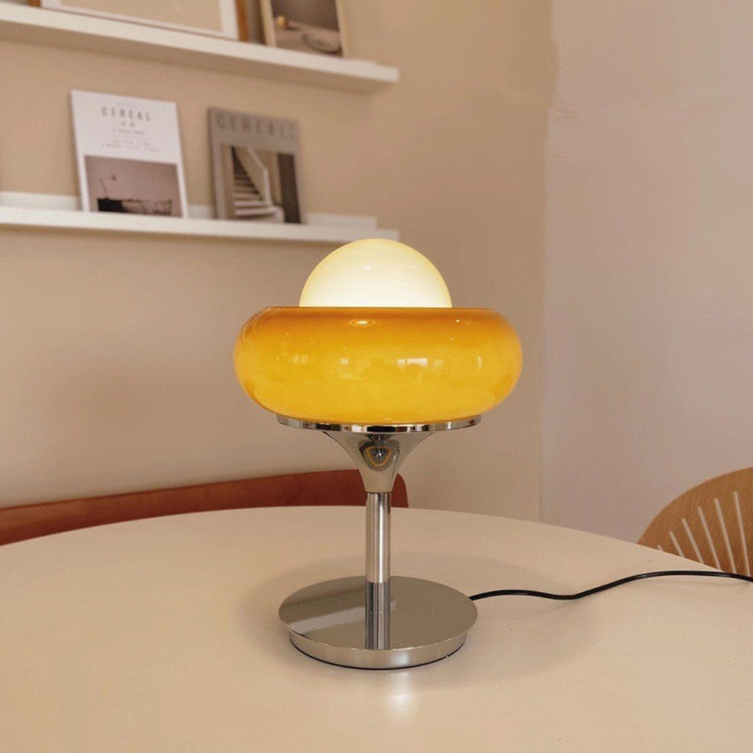 Liora Nova Retro Bauhaus Table Lamp With Warm LED Lighting