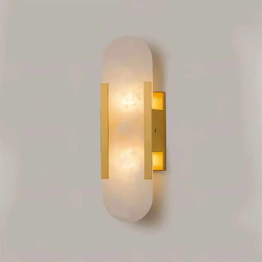 LumaNova Marble LED Wall Light for Ambient Indoor Lighting