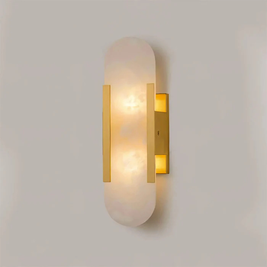 LumaNova Marble LED Wall Light for Ambient Indoor Lighting