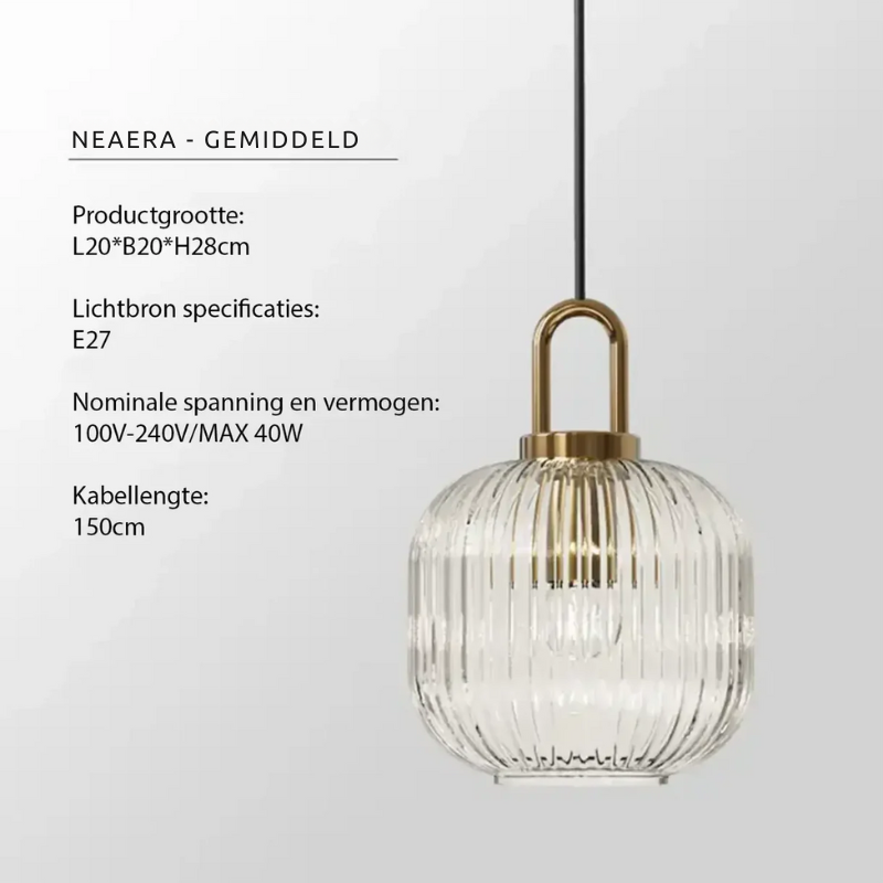 Aurelia Glass Pendant Light for Dining Tables with Warm Glow