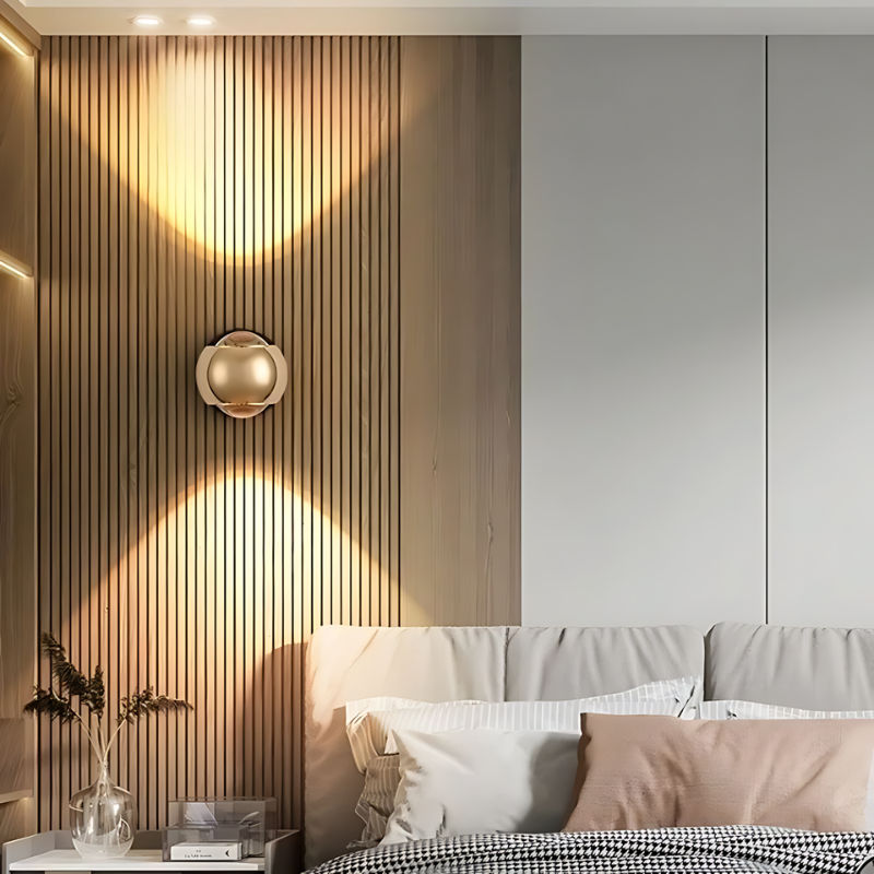 AeroLumen | 180-Degree Rotating LED Wall Light for Living Room