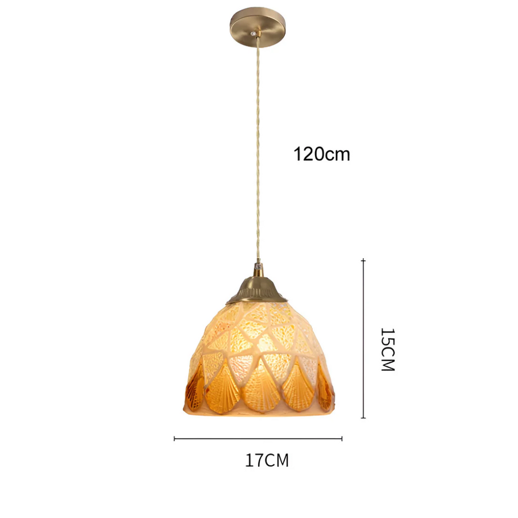 Liora Glass Pendant Light Colorful Dining Table Hanging Lamp