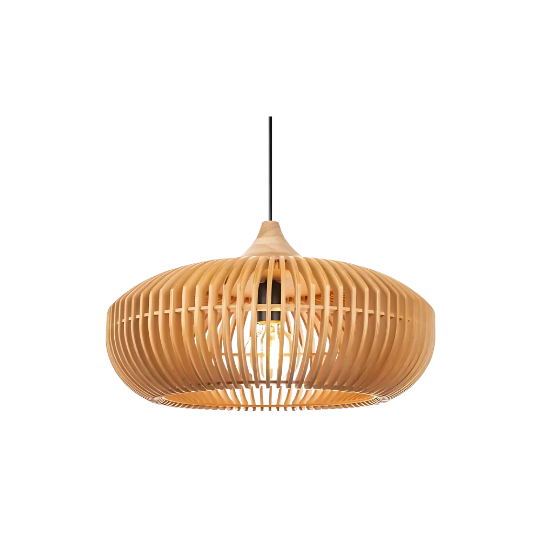Novaelle Japandi Pendant Lamp With Warm Wall Lighting