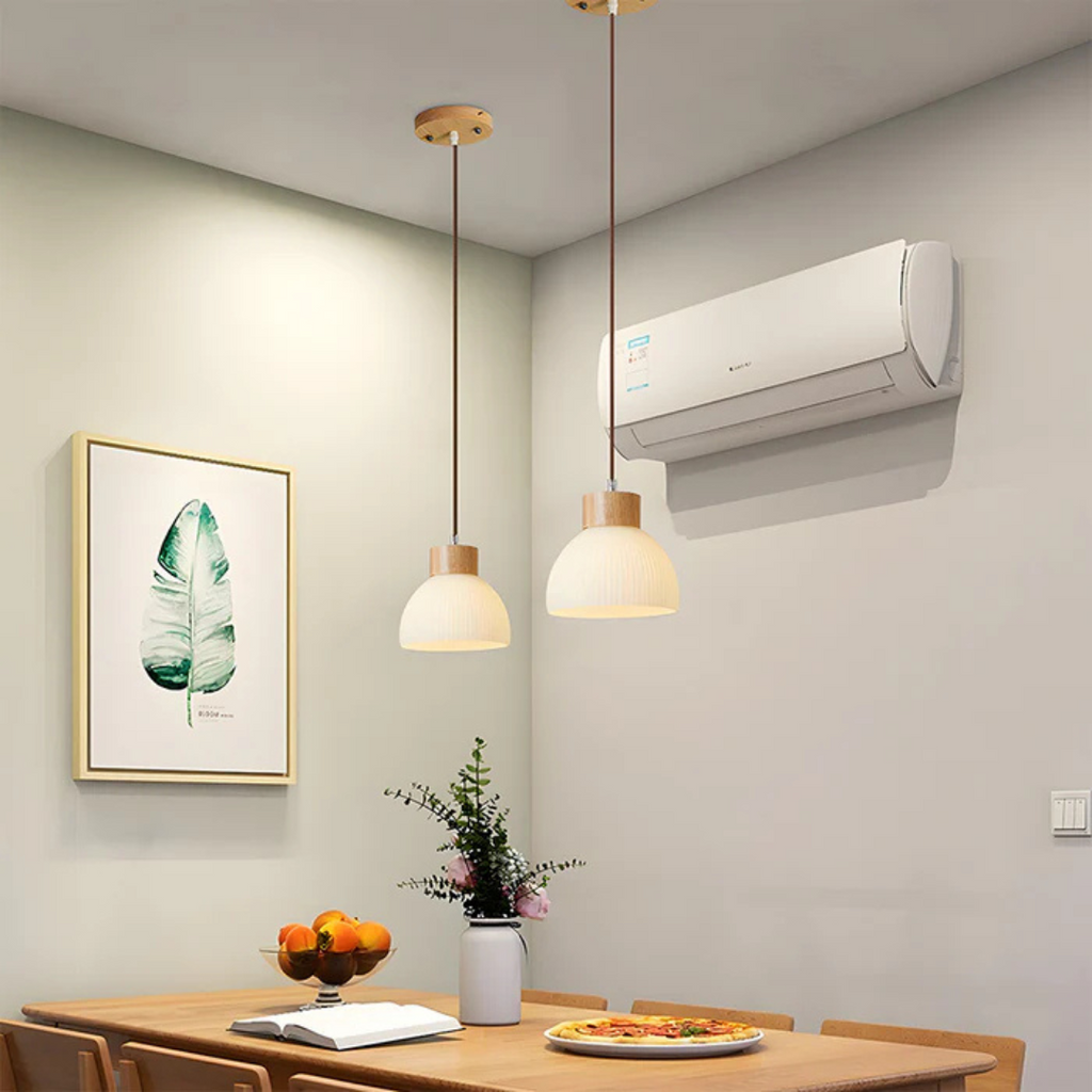 Aurora Glass Bowl Pendant Light for Dining Room Lighting