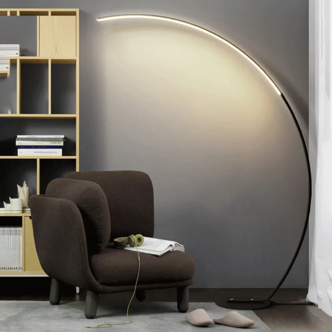 Astra Minimalist Arc LED Floor Lamp for Living Room and Bedroom