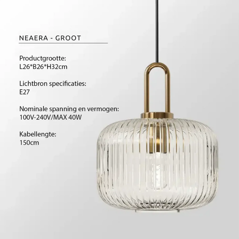 Aurelia Glass Pendant Light for Dining Tables with Warm Glow