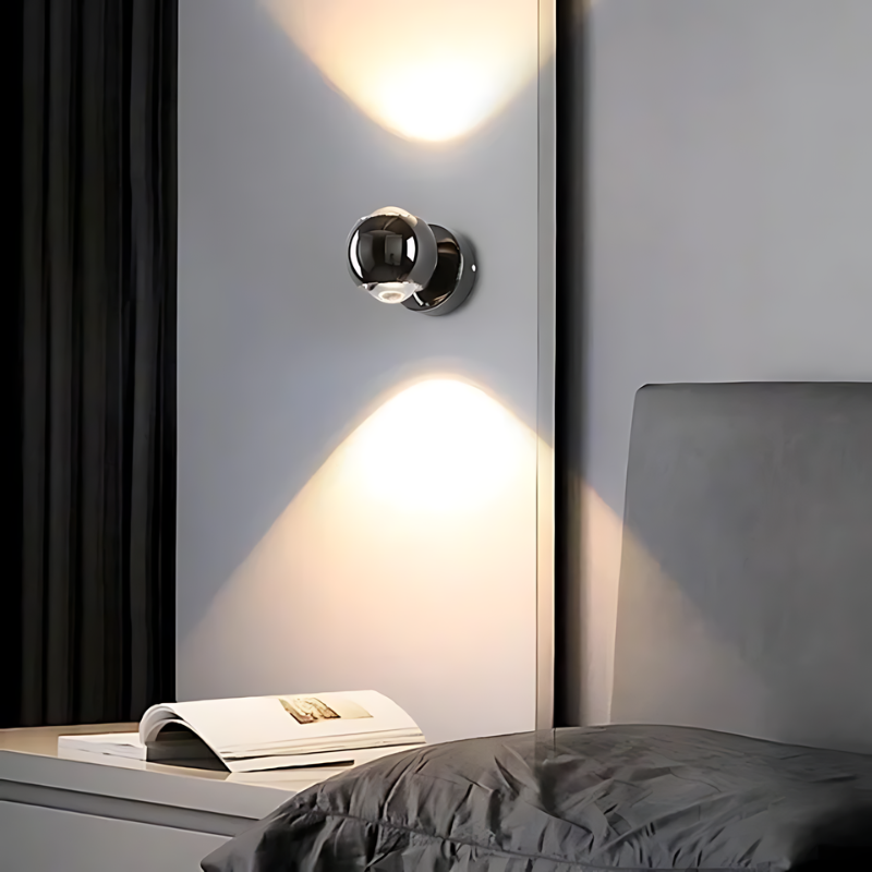 AeroLumen | 180-Degree Rotating LED Wall Light for Living Room