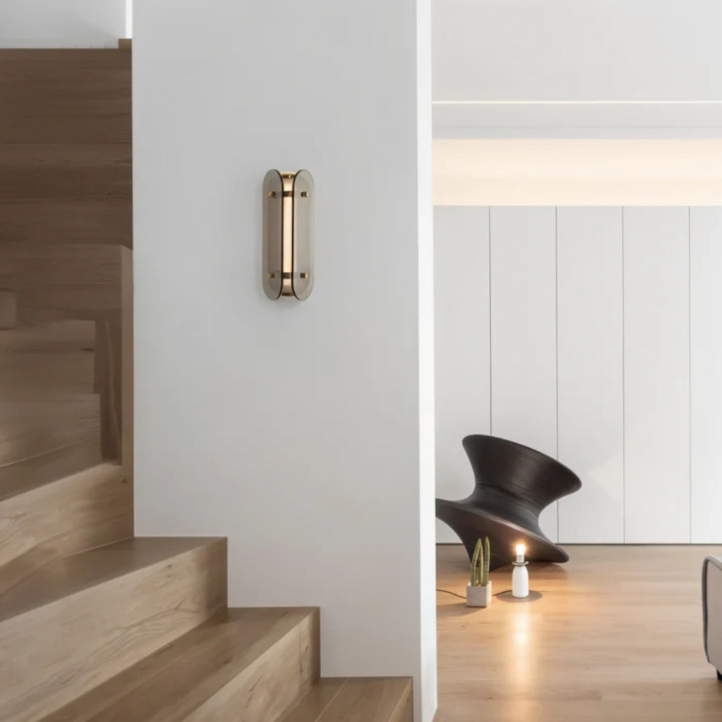 Aurelo Luxury Glass LED Wall Light for Modern Interiors