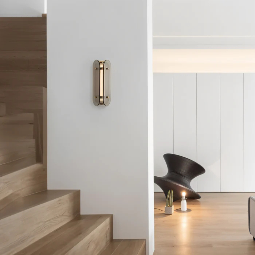 Aurelo Luxury Glass LED Wall Light for Modern Interiors