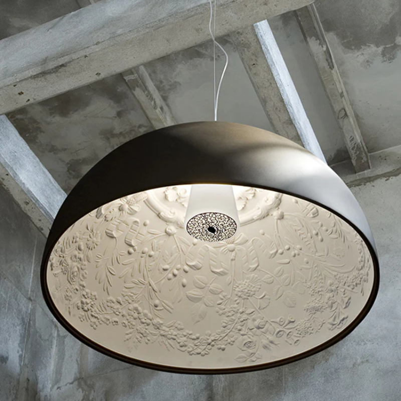 Astraio LED Pendant Light in Italian Resin and Glass