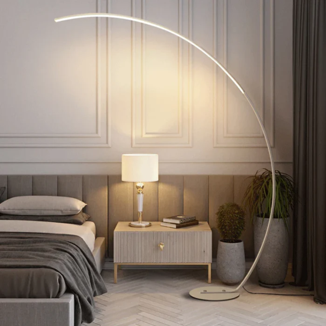 Astra Minimalist Arc LED Floor Lamp for Living Room and Bedroom