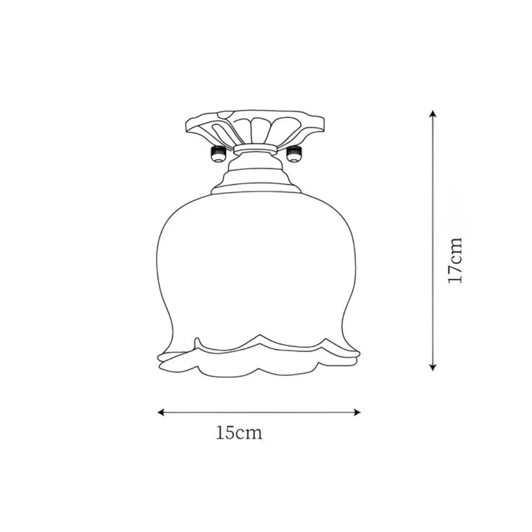 Luminra Vintage Flower LED Ceiling Light Deluxe Fixture