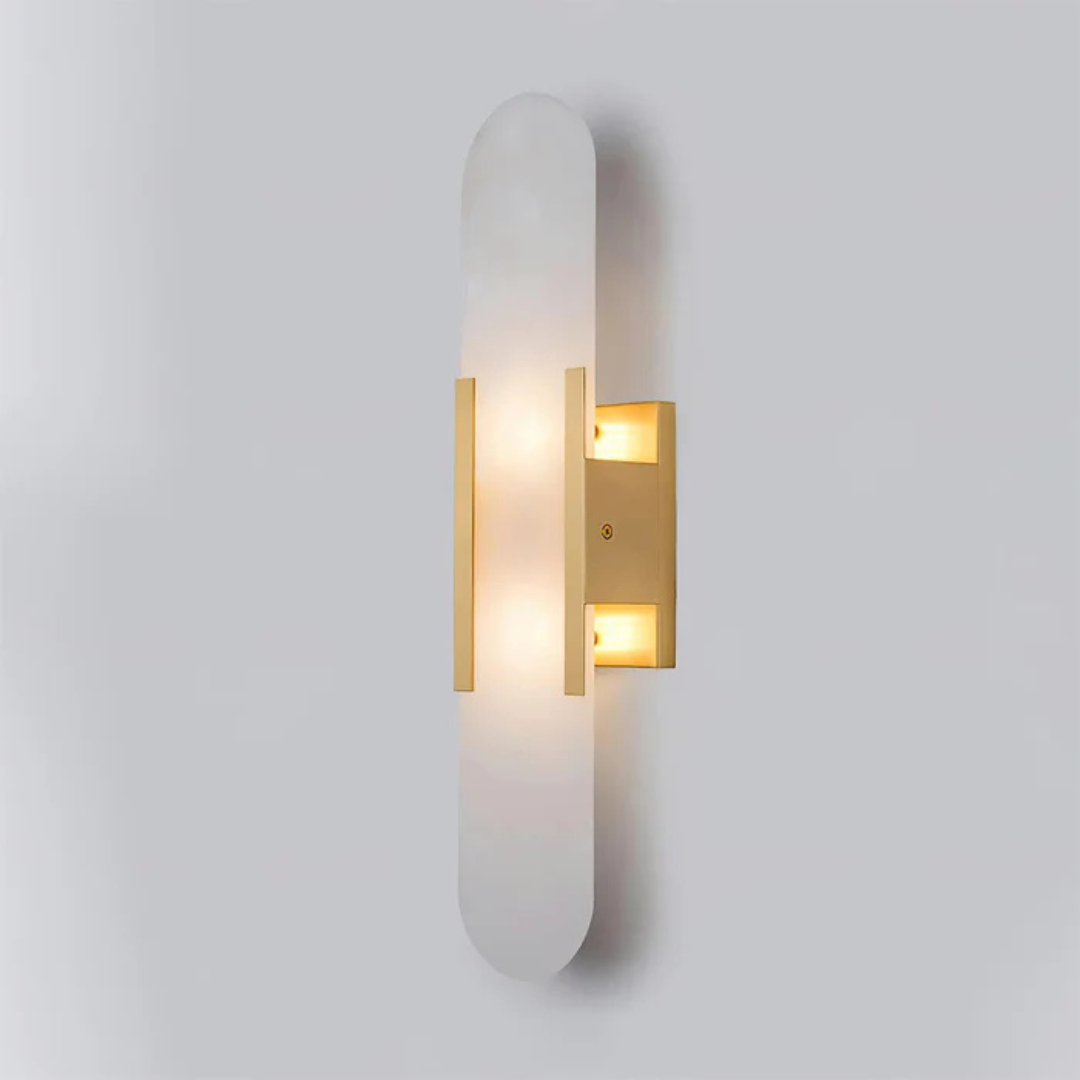 LumaNova Marble LED Wall Light for Ambient Indoor Lighting