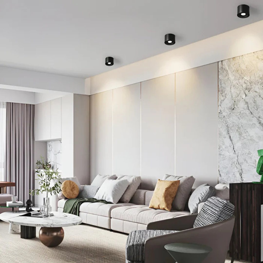 AeroGlow 360 Degree Rotating LED Ceiling Light With Slim Aluminum Frame