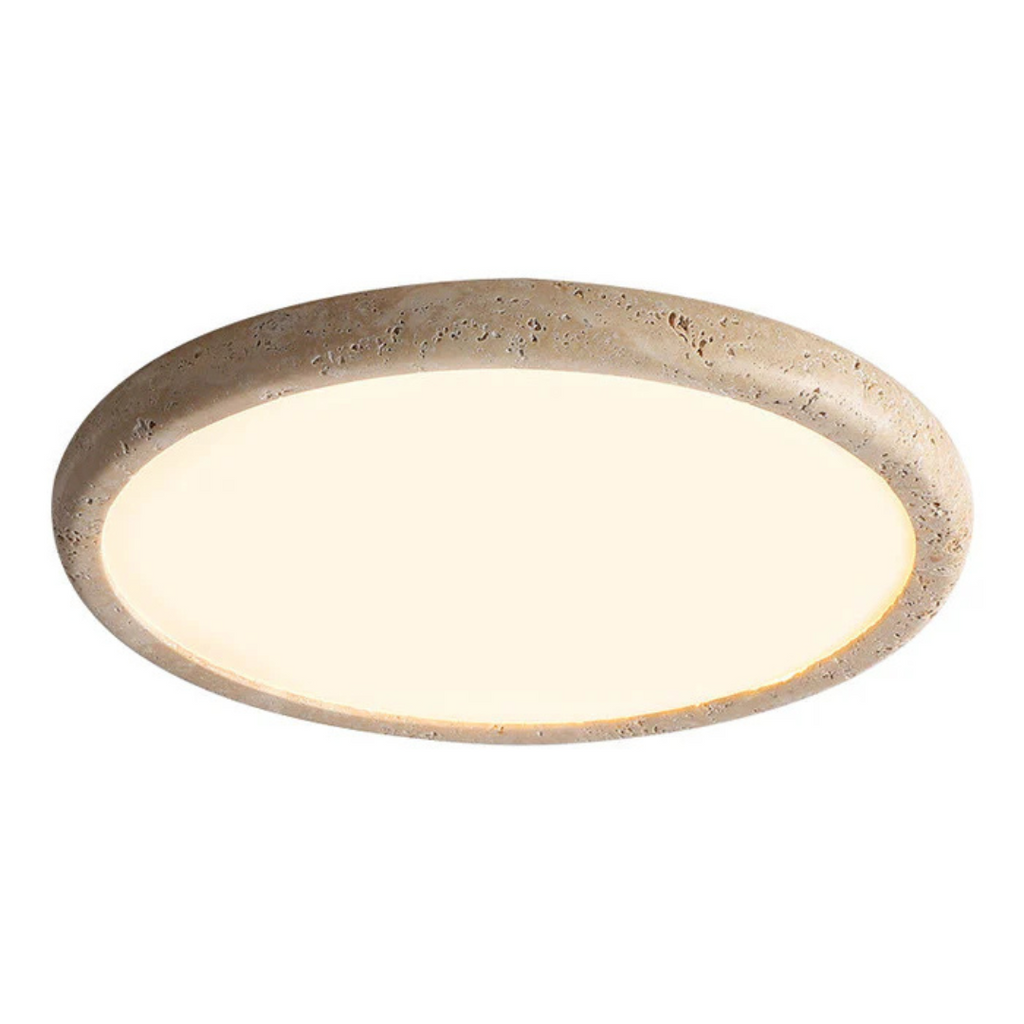 SolaraStone Natural Stone LED Ceiling Light for Living Room