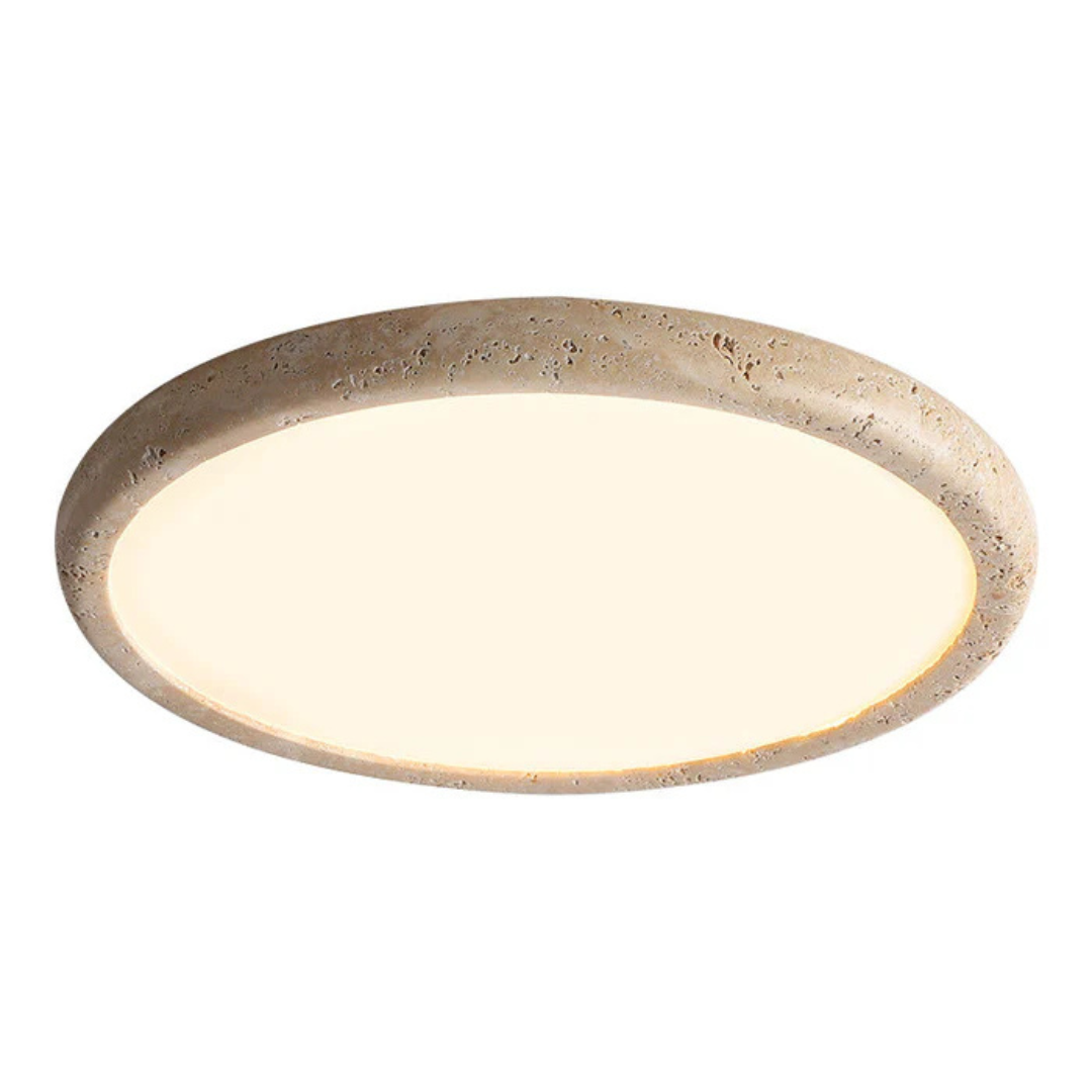 SolaraStone Natural Stone LED Ceiling Light for Living Room