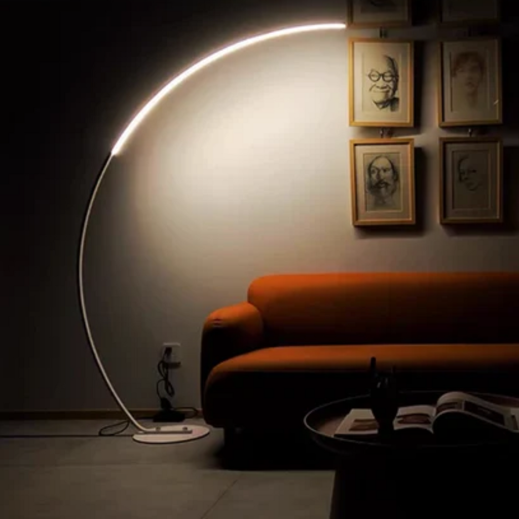 Astra Minimalist Arc LED Floor Lamp for Living Room and Bedroom