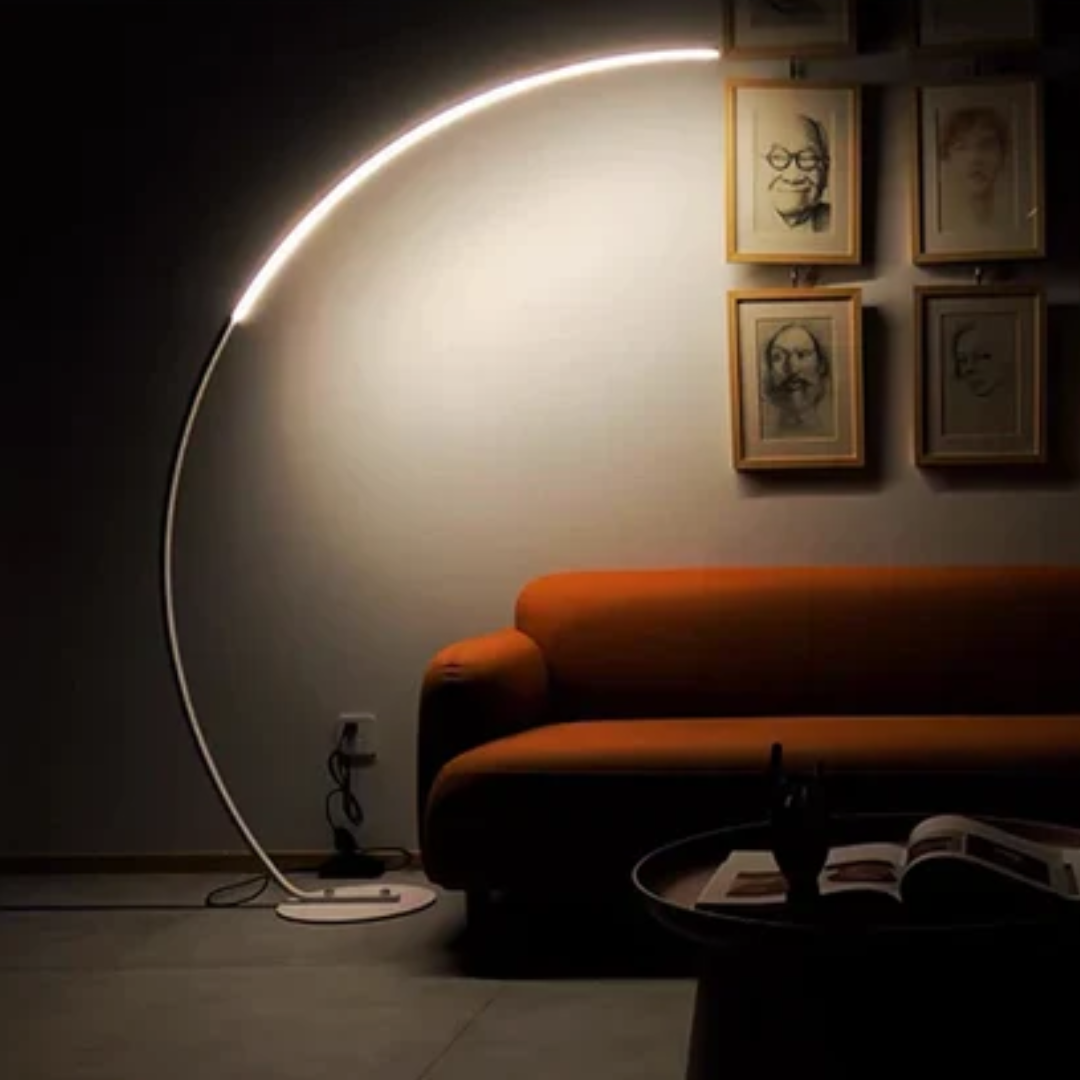 Astra Minimalist Arc LED Floor Lamp for Living Room and Bedroom