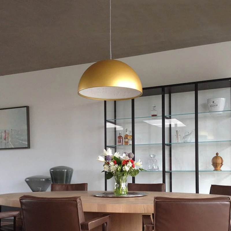 Astraio LED Pendant Light in Italian Resin and Glass