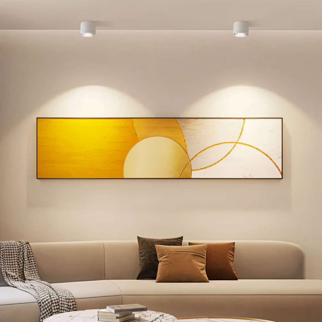 AeroGlow 360 Degree Rotating LED Ceiling Light With Slim Aluminum Frame