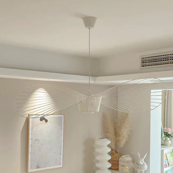 Elora Hat Style LED Pendant Lamp In Black Gold With Warm Glow