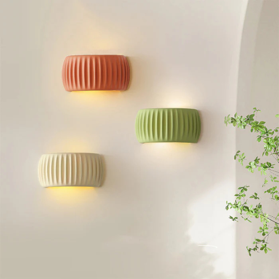 NovaLume Modern Resin Wall Light for Living Room and Bedroom