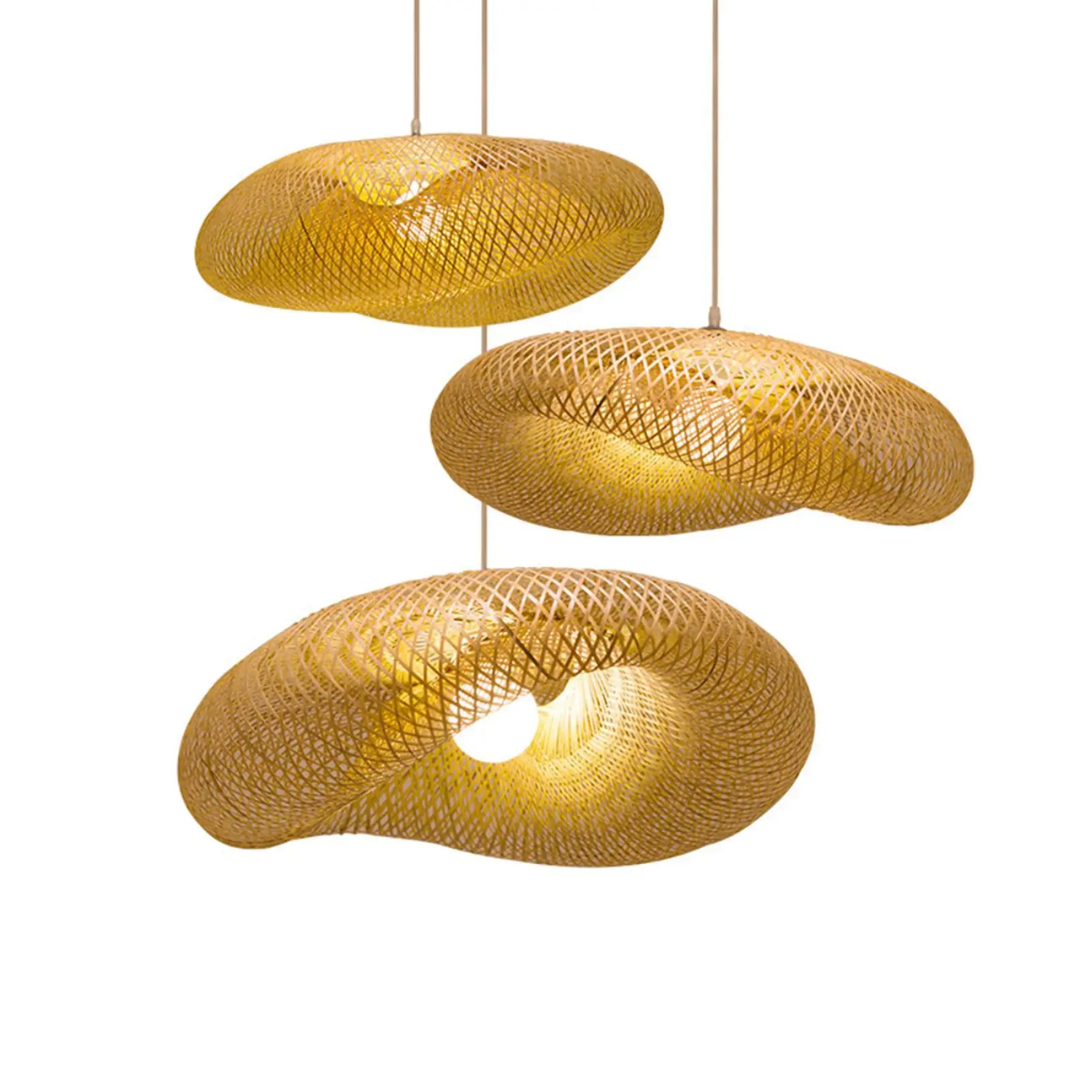 Aurelia Bamboo Pendant Light for Living Room and Dining Area