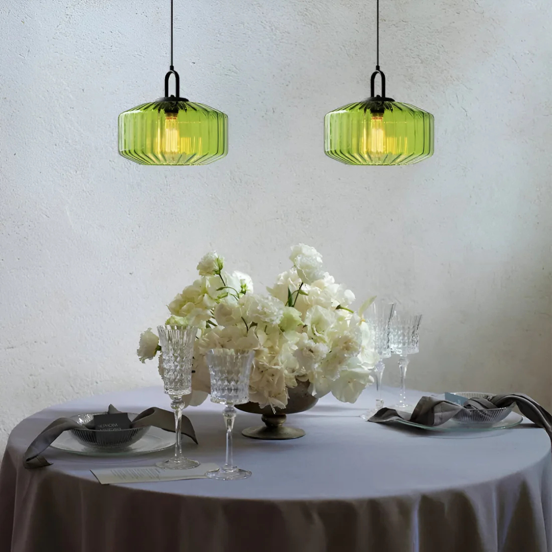 Lunara Vintage Warm Glass Pendant Lamp for Dining Rooms