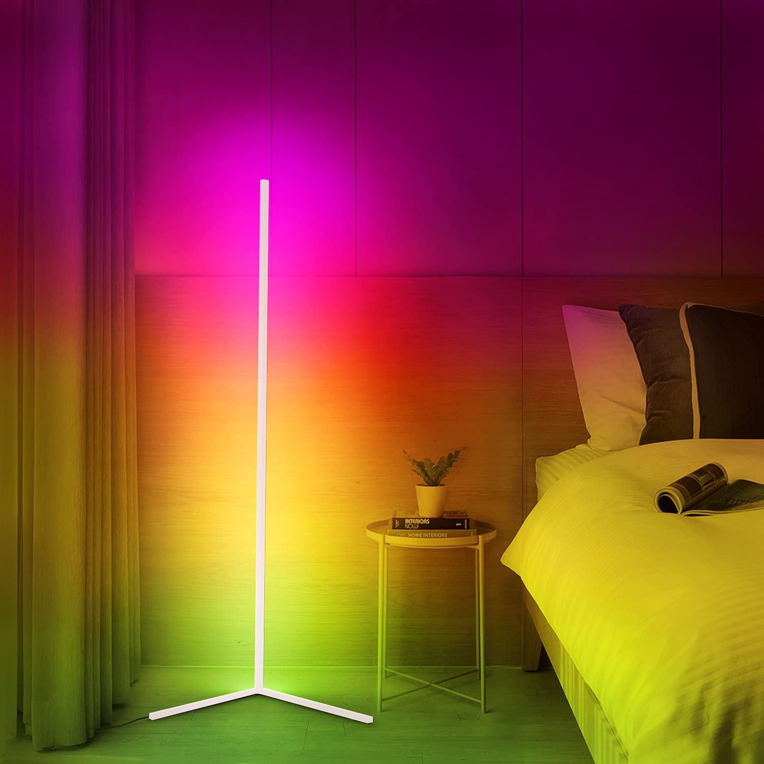 LumenNook Corner LED Floor Lamp Dimmable Minimalist Design