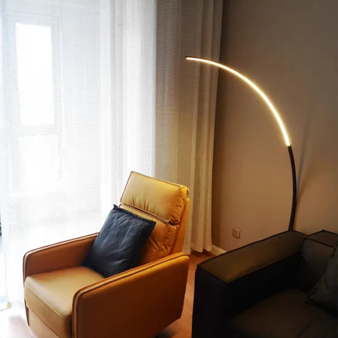Astra Minimalist Arc LED Floor Lamp for Living Room and Bedroom
