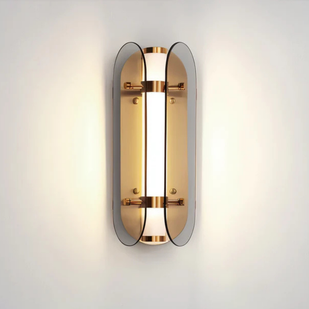 Aurelo Luxury Glass LED Wall Light for Modern Interiors