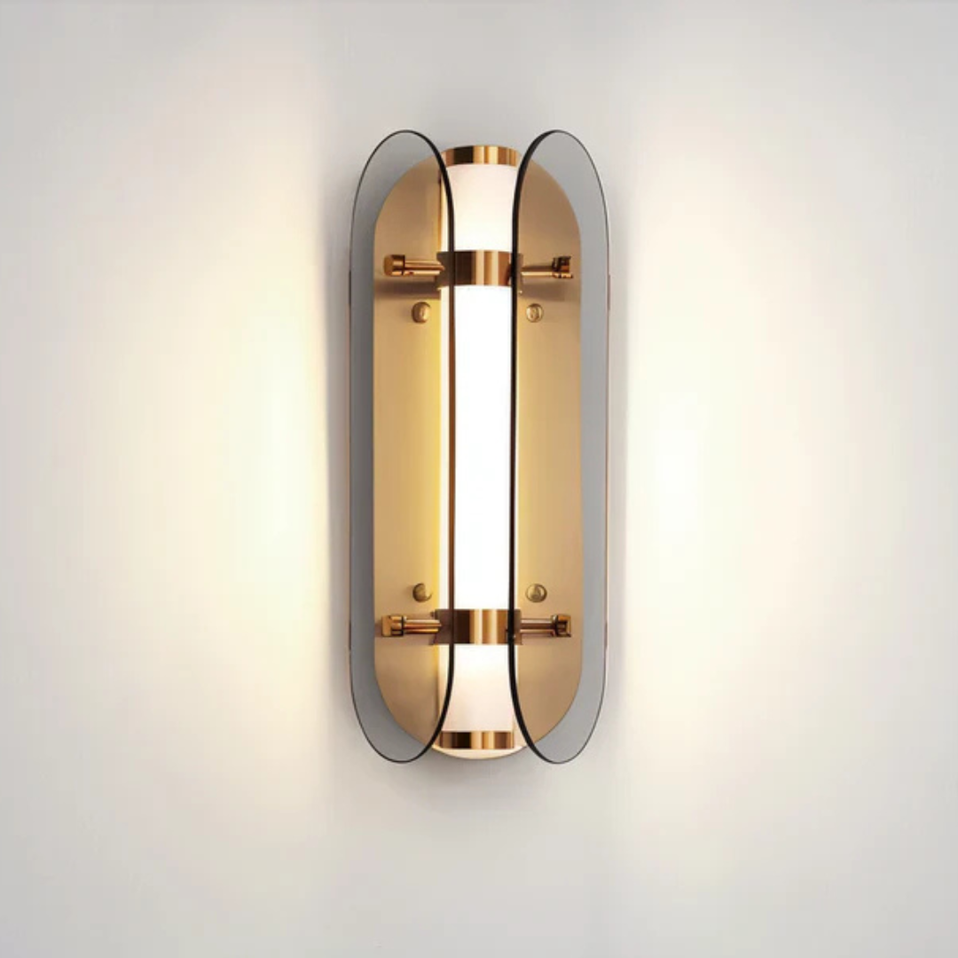 Aurelo Luxury Glass LED Wall Light for Modern Interiors