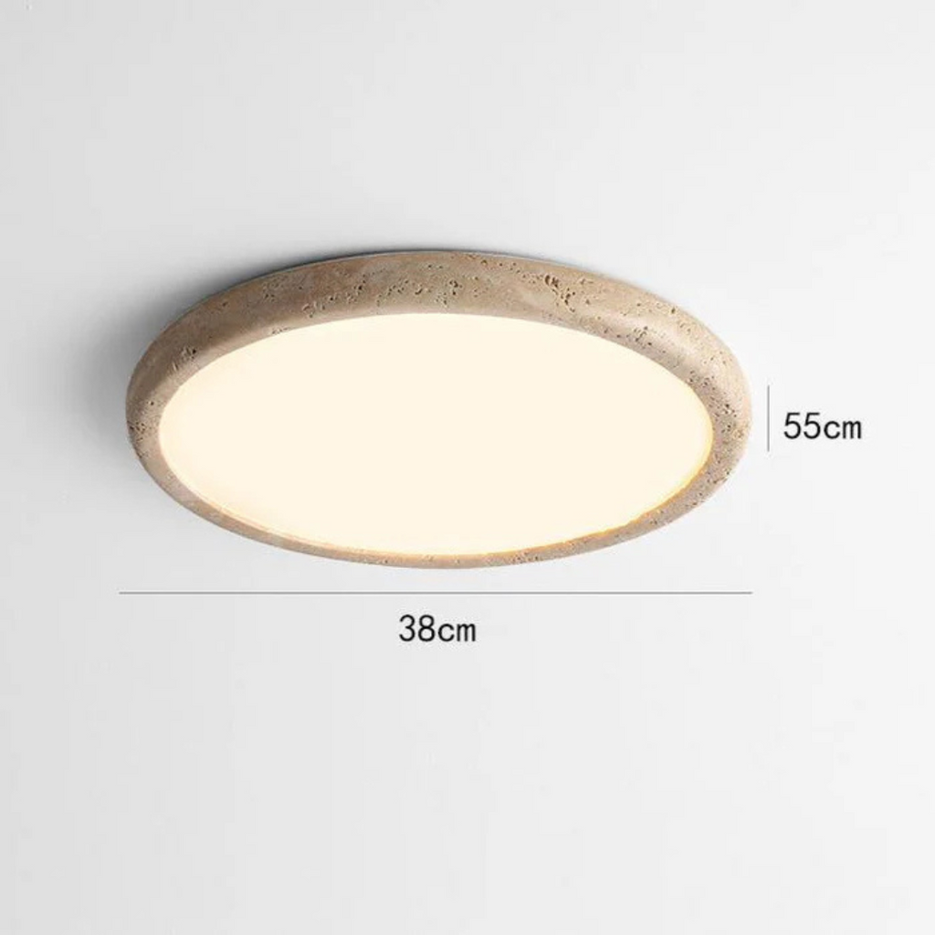 SolaraStone Natural Stone LED Ceiling Light for Living Room