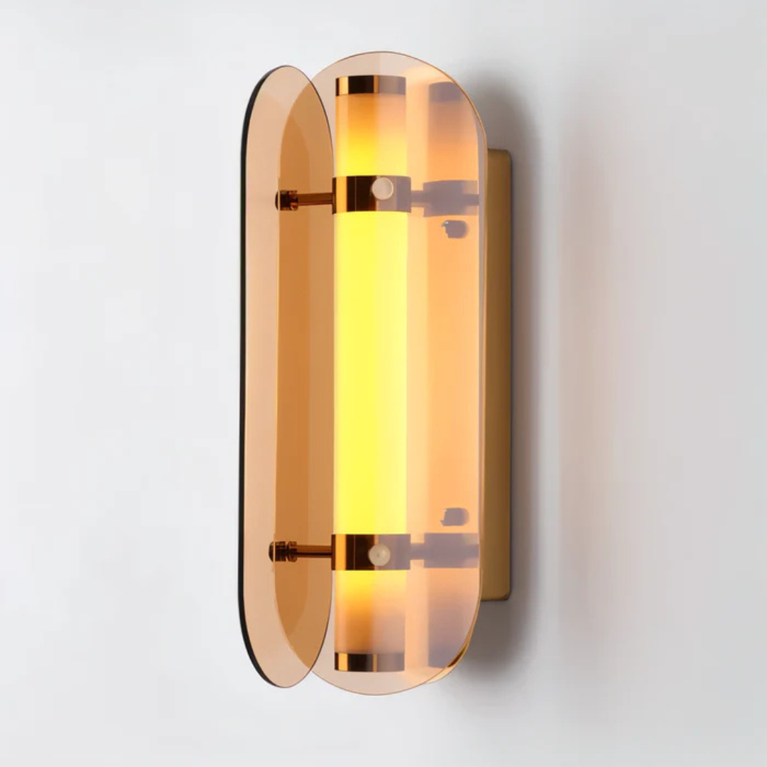 Aurelo Luxury Glass LED Wall Light for Modern Interiors