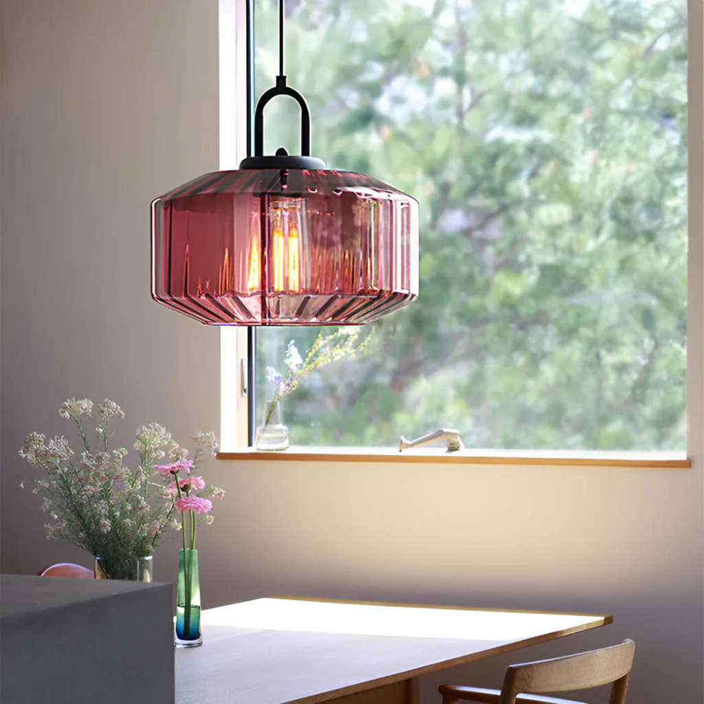 Lunara Vintage Warm Glass Pendant Lamp for Dining Rooms